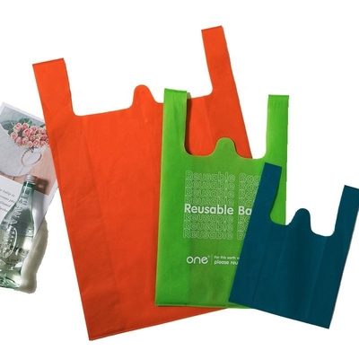 Die Cut Grocery Eco-Friendly Shopping T-Shirt Bag Non Woven Shopping Bag