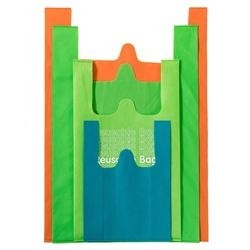 Die Cut Grocery Eco-Friendly Shopping T-Shirt Bag Non Woven Shopping Bag